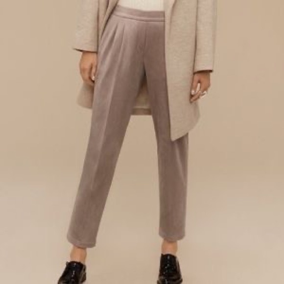Aritzia Babaton Cohen pant suede - Picture 3 of 7